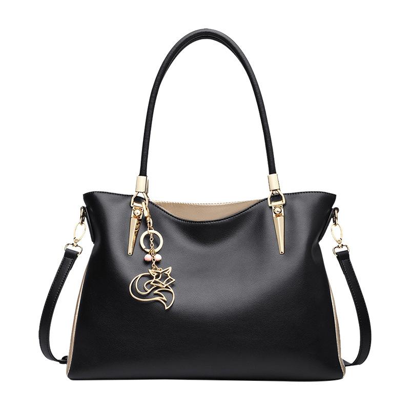 New Fashion Leather Crossbody Bag Soft Leather Women s Casual чёрный
