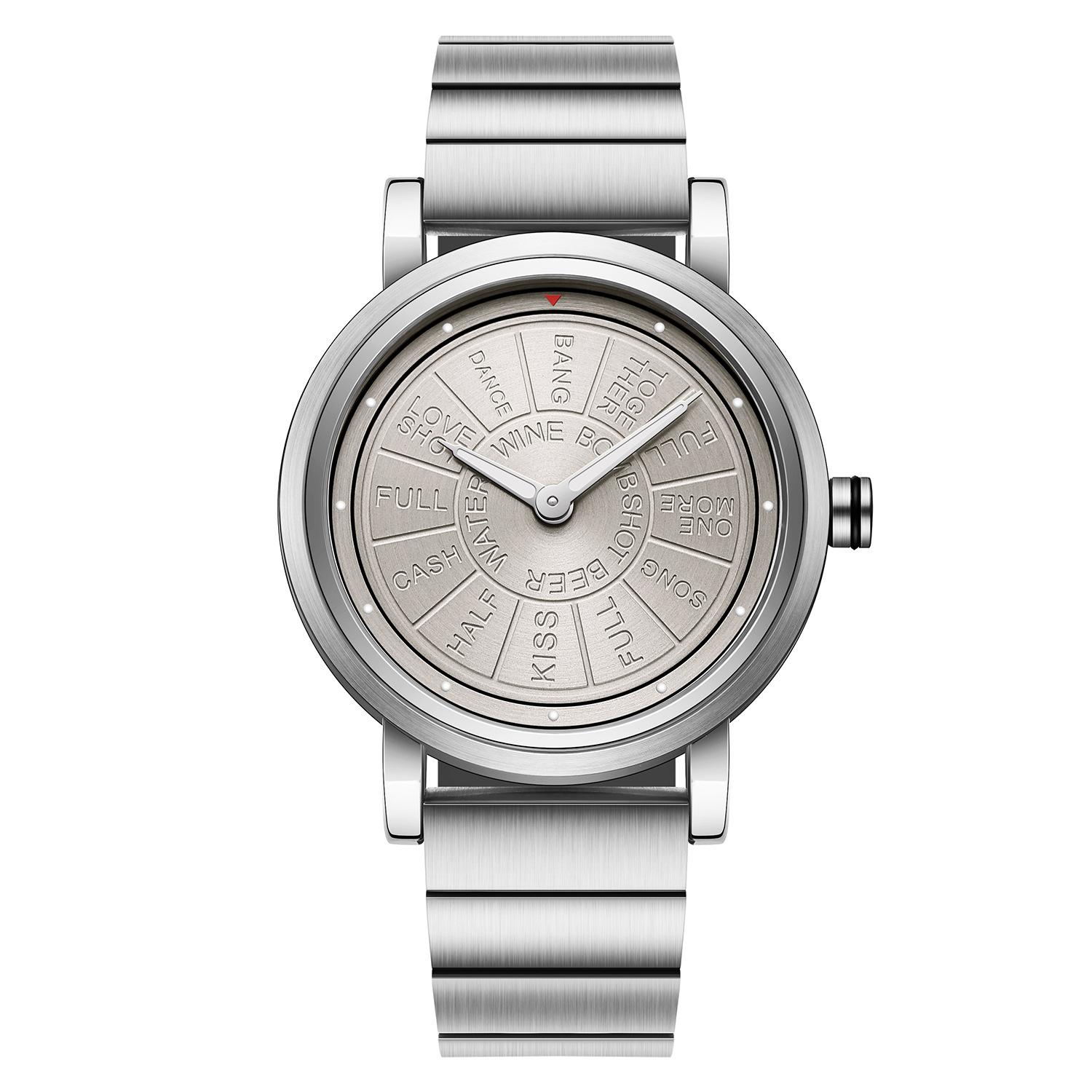 

Новые кварцевые часы со стальным ремешком, мужские часы, модные часы