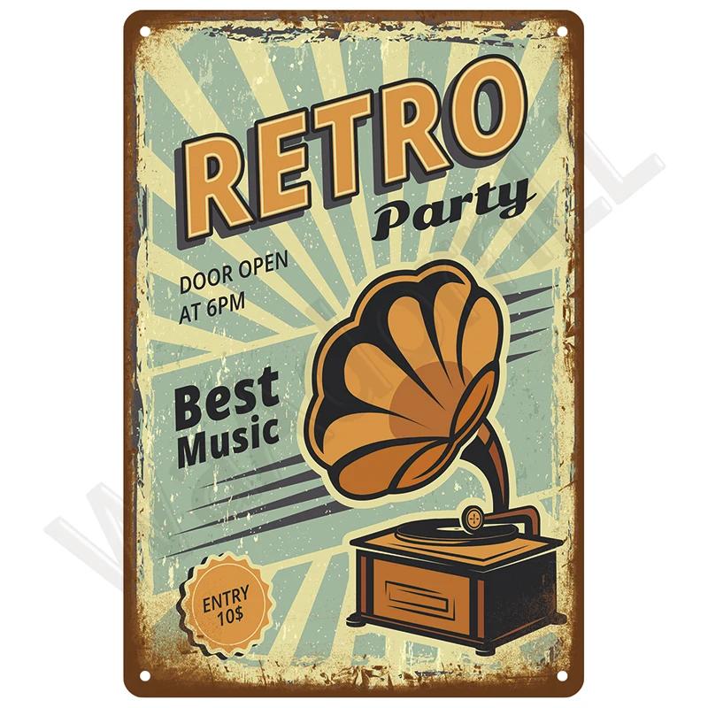 Kovové cedule Vintage kovové talíře Plakáty Retro nástěnné umění Barové doplňky Pánská jeskyně Plechová cedule Pokoj Luxusní bytový dekorační předmět Dekorace