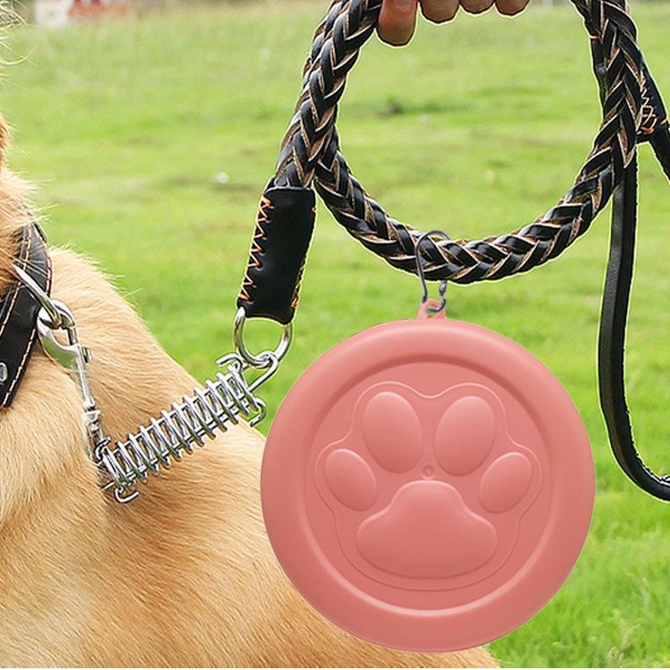 Portable Silicone Pet Bowl: Outdoor Feeder with Detachable Snack Container for Dog & Cat Food On Hikes, Camping, and Travel