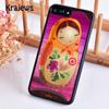 Krajews Babushka Matryoshka Red Russian Doll Phone Case For iPhone 14 5 6 7 8 plus X XR XS 11 12 13 pro max Samsung S21 S22ultra