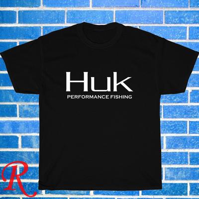 Neu!  HUK Fishing Logo Schwarz Grau Marineblau Weiß Größe S-5XL Unisex T-Shirt