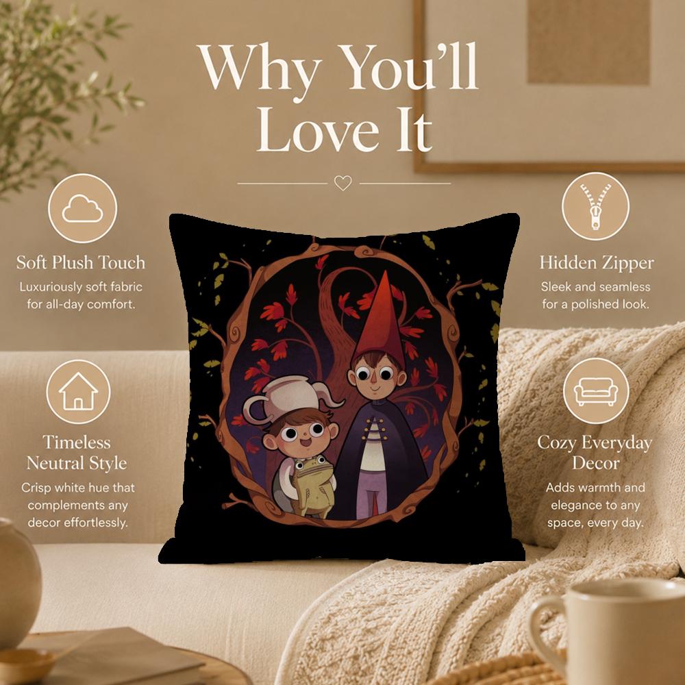Cartoon O-Over The Garden WallS Kissenbezug Doppelseitig Bedruckter Kissenbezug Hypoallergen Staubmilbenresistent