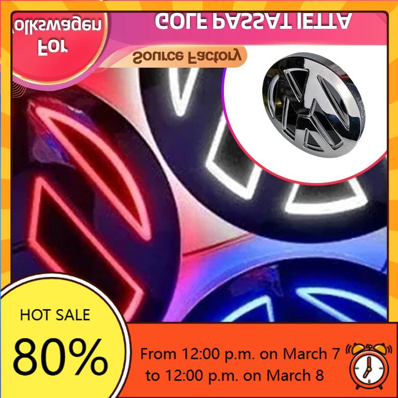 VW GTI GOLF 2026 Heiß für VOLKSWAGEN VW Becherhalter Radkappen 4D LED für Volkswagen Logo Licht vorne und hinten Logo Aufkleber passend