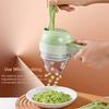 4-in-1 Multifunctional Electric Food Processor Peel Slicer Handheld Wireless Garlic Masher Food Chopper Meat Grinder for Kitchen
