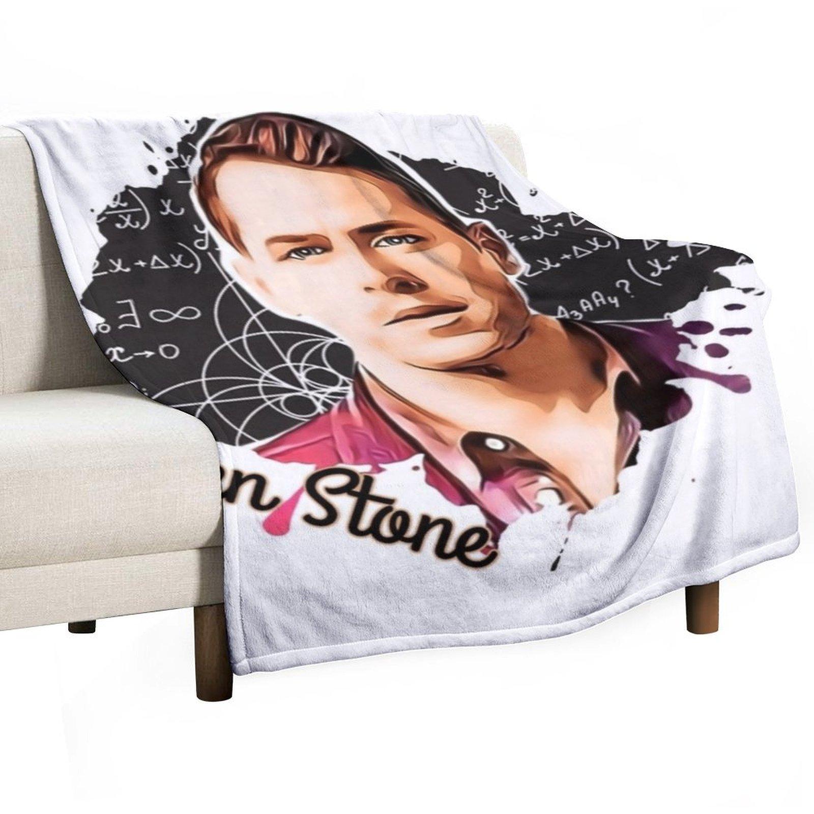 Ben Stone Cartoon Throw Blanket Multi-Purpose Plush blankets ands Plaid on the sofa Blankets 30x40in