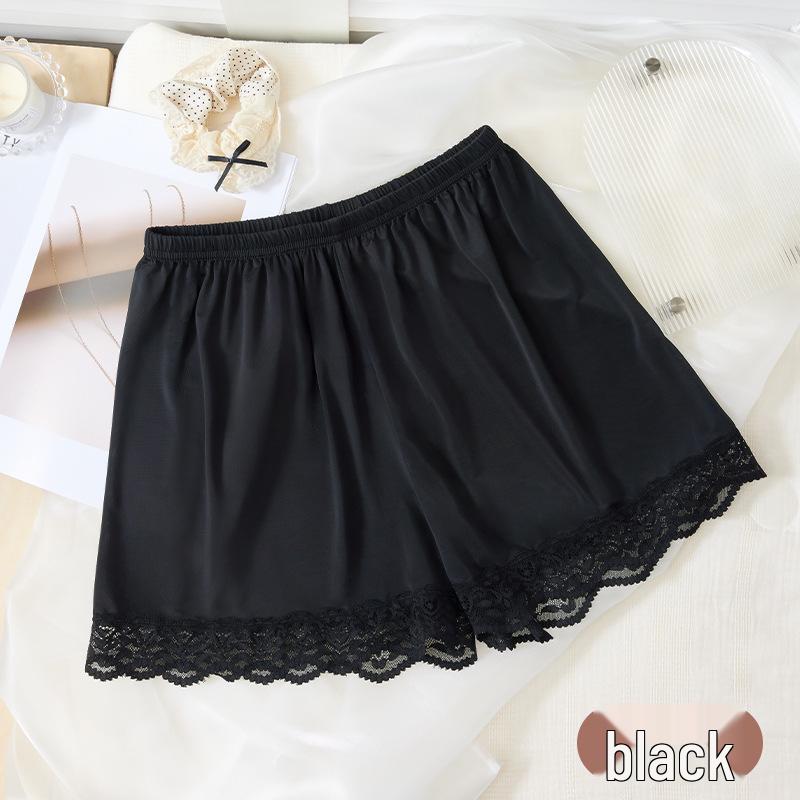 

Весняно-літні захисні шорти з мереживом з крижаного шовку: Дихаючі, із середньою посадкою, з краєм, що не скочується XL (120-140 jin)