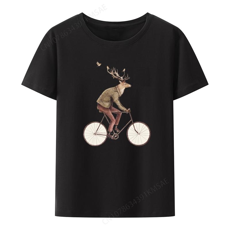 Even a Gentleman Rides Graphic Printing T-shirts Funny Tee De Mujer Same Comfortable Popular Ka
