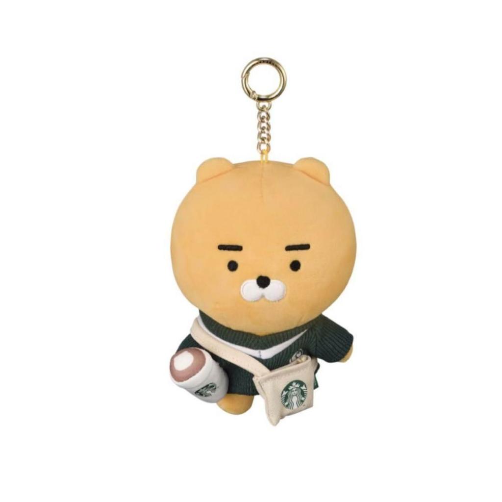 [USED] Korea Exclusive Starbucks Kakao Friends Chunsik Ryan Key Ring Keychain