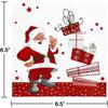 20/40/100pcs Disposable Christmas Party Napkins Santa Claus Printed Paper Christmas Dinner Napkins Xmas Table Napkins