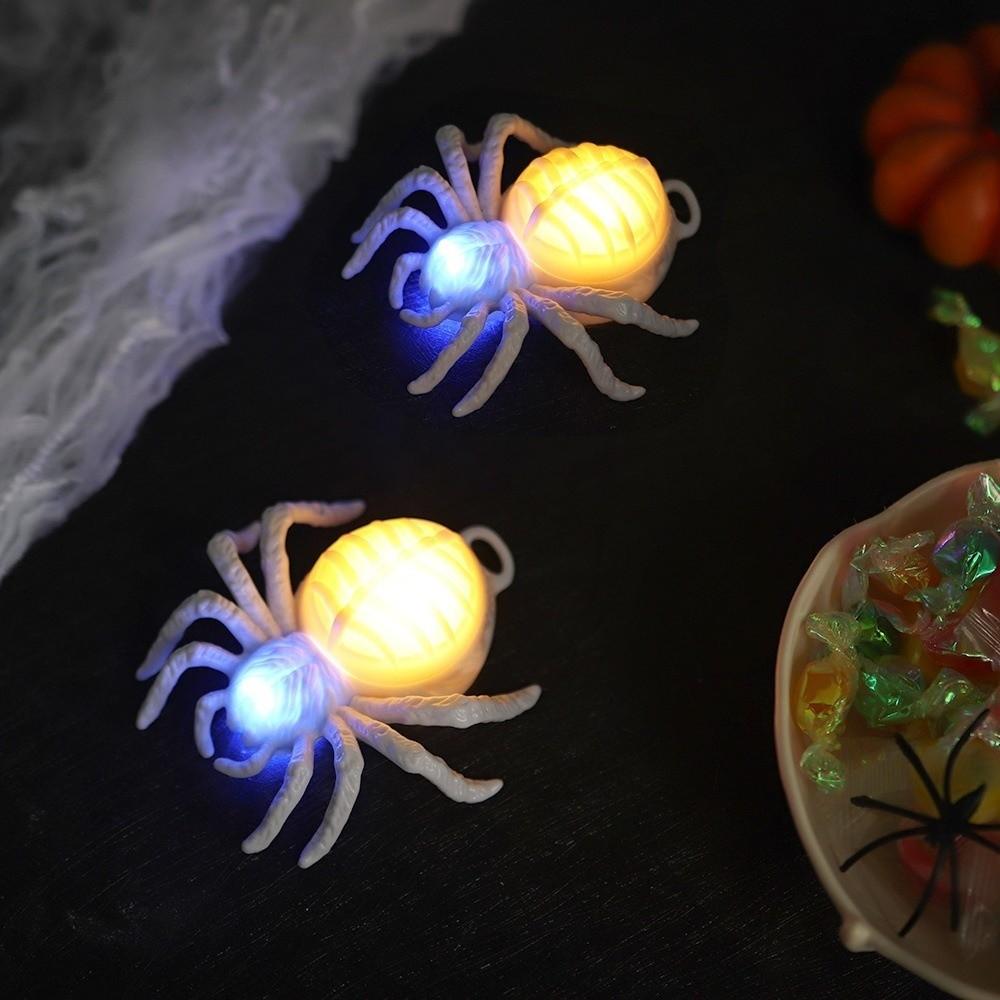 Scary Halloween Glowing Spiders Light Waterproof LED Spiders Light  Haunted House