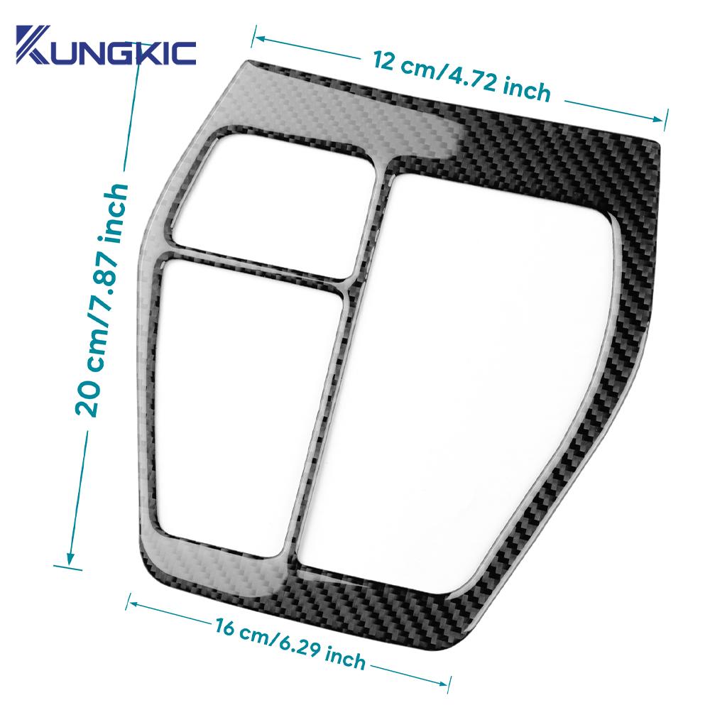 Für Toyota RAV4 XA50 2019 2020 2021 2022 2023 2024 2025 Echter Weicher Kohlefaser Aufkleber LHD RHD Auto Schalthebel Panel Zubehör
