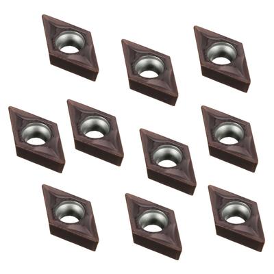 10Pcs DCMT0702 EM YBC205 Carbide Inserts + Wrench for Lathe Turning Bar Tool
