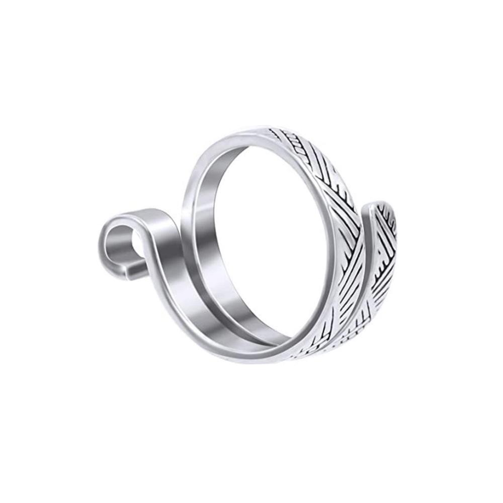 1 шт. вязальная петля регулируемое открытое кольцо вязаное кольцо крючком швейные аксессуары инструменты белый