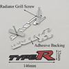 3D Metal Type R S Logo Front Grill Badge Rear Trunk Emblem Sticker Decals For Honda Civic TYPER CRV Accord Fit Car Accessories