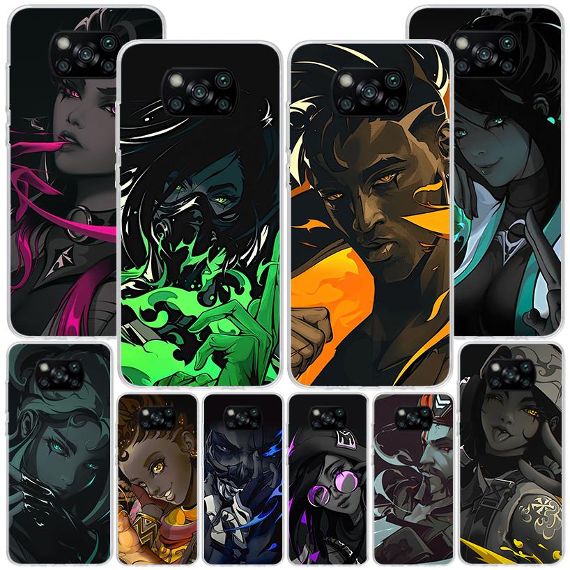 Valorant Game Cool Phone Case For Xiaomi Poco X7 X6 X5 Pro F7 Ultra Redmi 15C 15 13C 13 12C 12 10 10A 10C 9 9A 9C 9T Cover Poco