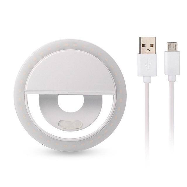 USB Charging Selfie Lights for Mobile Phone Clip Lens Ring LED Light Lamp Flash Beauty for Live Broadcast / Product Photography