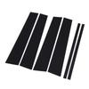 6pcs Pillar Post Trim High Strength PC Gloss Black Door Window Pillar Cover for Explorer Aviator