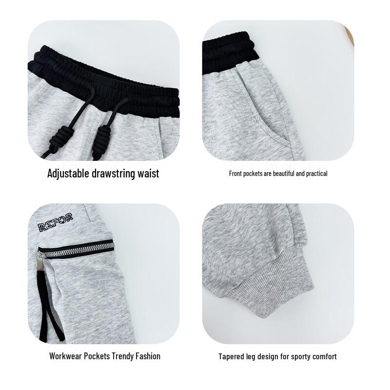 Yoyotale Boys' Casual Cotton Blend Sport Pants