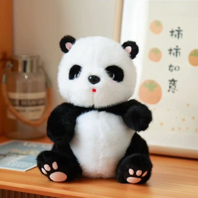 National Treasure Simulation Red Panda Doll Cute Footprint Panda Plush Toy Party Doll Wedding Gift