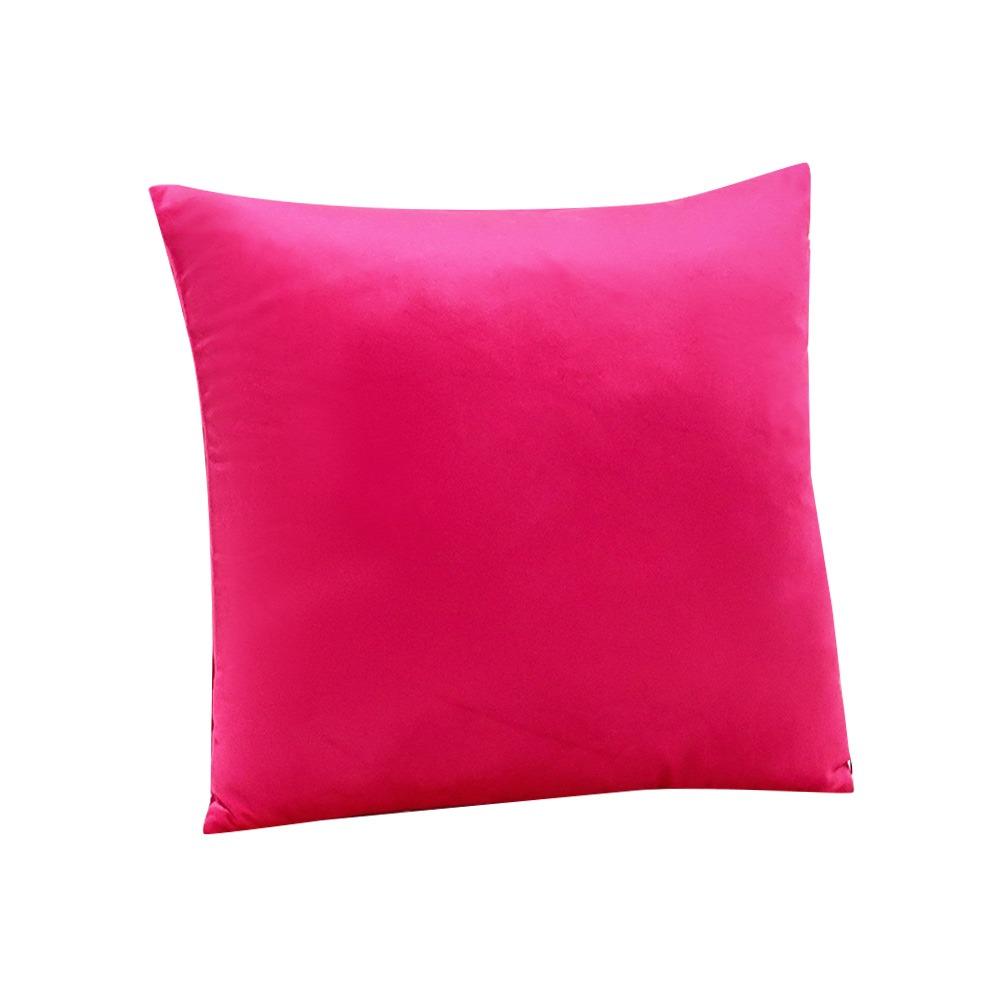 Бархатная Наволочка Квадратная Декоративная Однотонная Наволочка для Подушки на Диван Уютная Мягкая Оболочка для Дивана Спальни Автомобиля Гостиной розы красного 1060₽