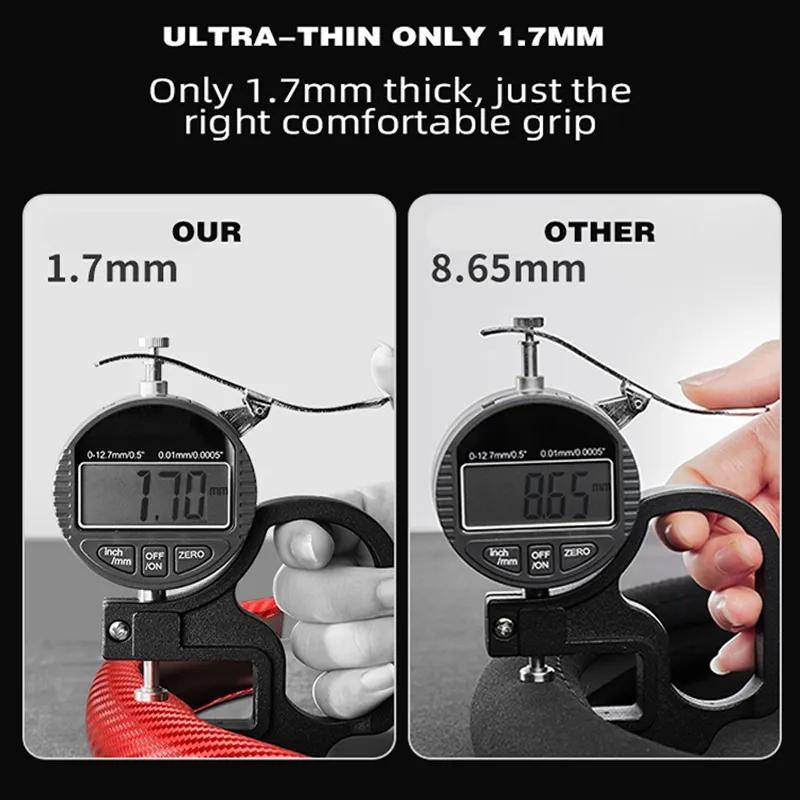 2 Pcs Carbon Fiber Leather Car Steering Wheel Cover Silicone Steering Wheel Booster Cover  Universal Auto Anti-skid