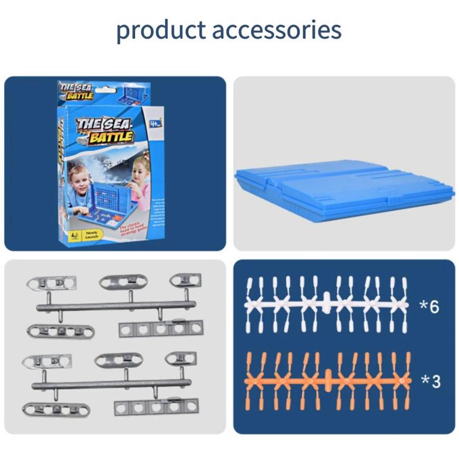 Kids Sea Battle Board Game | Educational Naval Strategy & Logic Game | Fun Family Interactive Battleship Toy for Ages