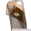 Simple line love is suitable for Apple 16promax mobile phone case 15plus14 transparent 13 airbag 12 explosions