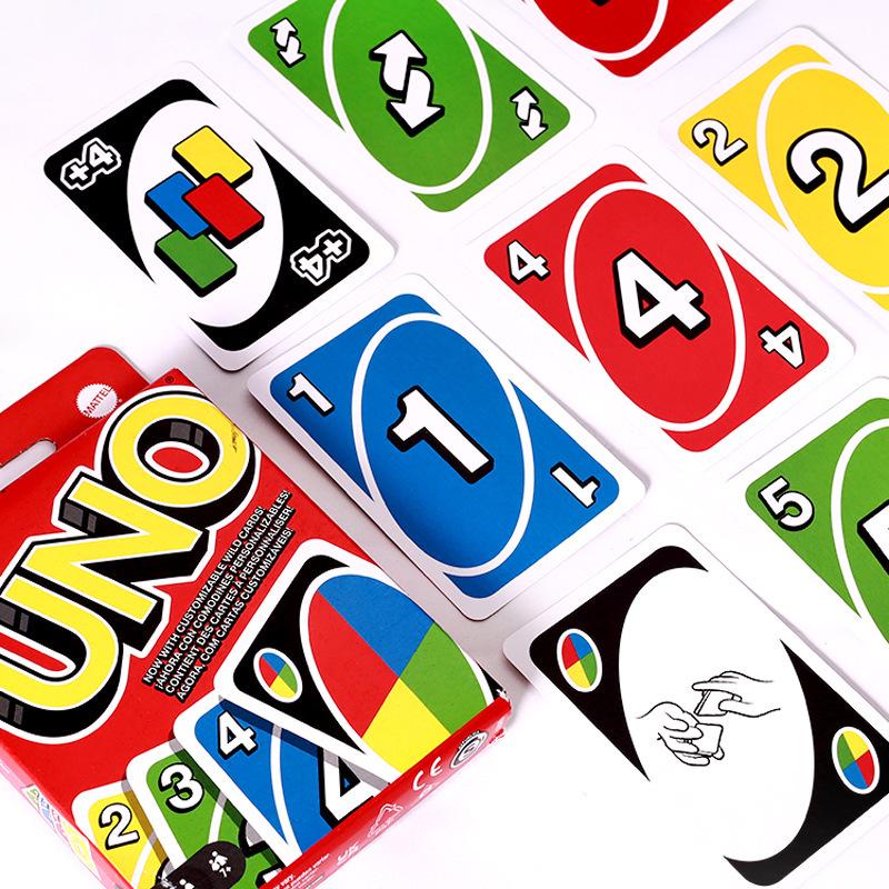 Genuine Mattel UNO Classic Card Game for Multiple Players - Casual Party Poker Table Game