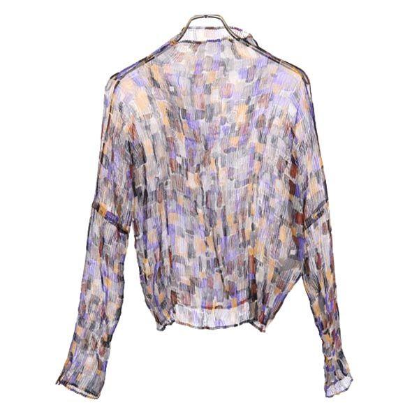 ISSEY MIYAKE Made In Japan Overall Handle Long Sleeve Pleated See-through Cut Women Used