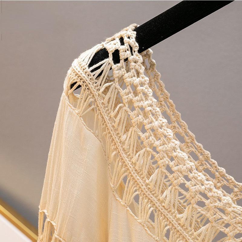 Sonnenschutzkleidung für Damen, aushöhlen, Pullover, Kleidung, Sommer, sexy Strickoberteile, Oberbekleidung