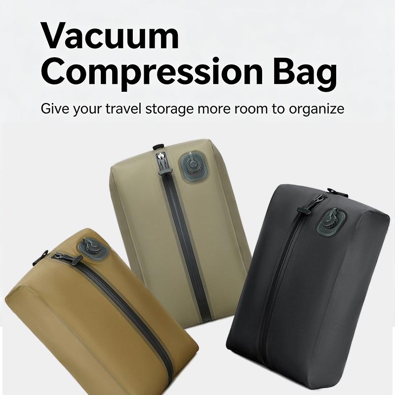 Vacuum Compression Storage Bags with Built-in Pump for Travel Luggage Space Saving Clothes Organizer Backpack Use