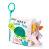 Jollybaby Deluxe Animal Tail Cloth Book - Tear-Resistant, Chewable Educational Toy for Infants