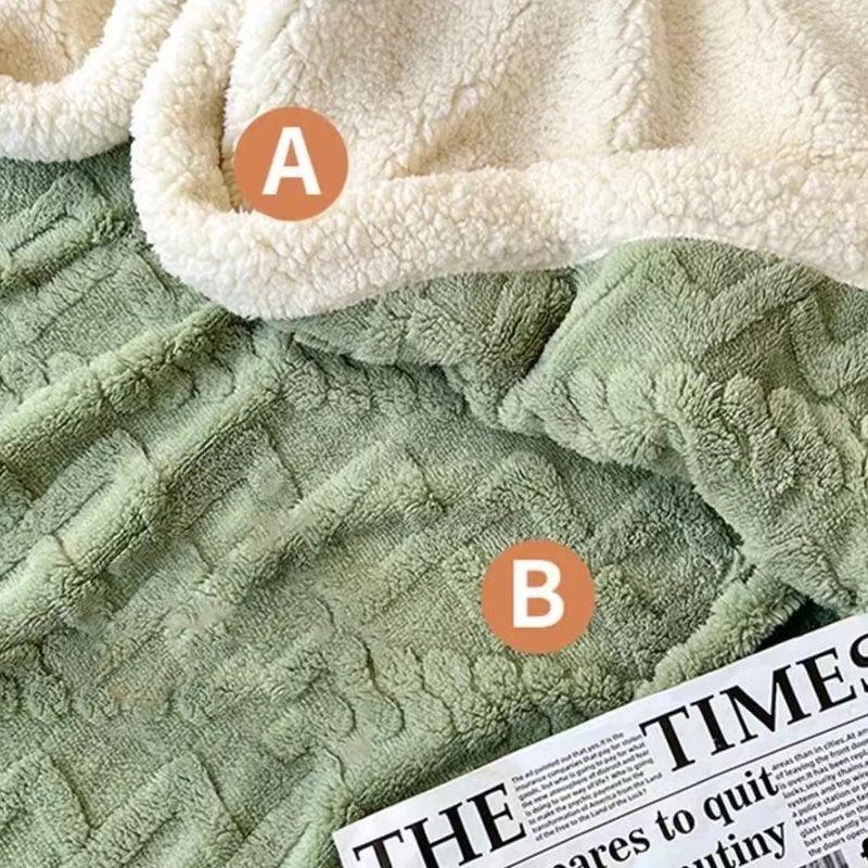 Single/Queen/Super King Thicker Fleece Throw Blanket for Bed or Sofa , Soft Plush Blanket