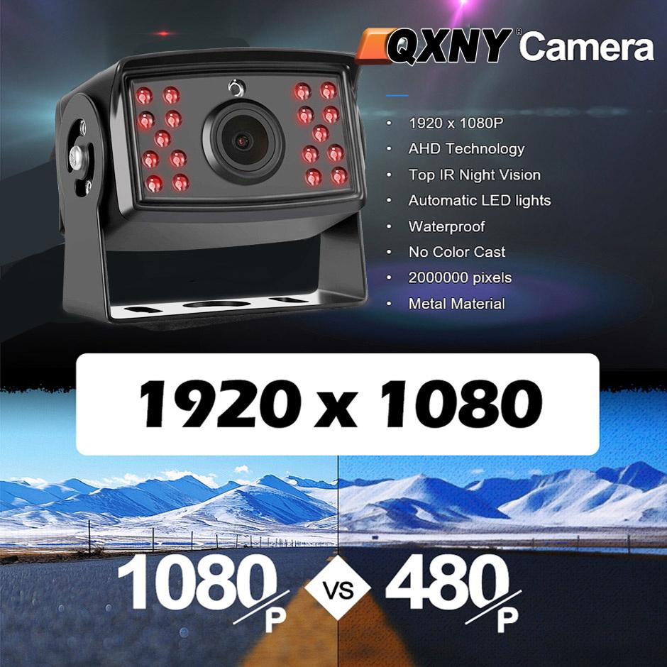 Waterproof AHD 720P 1080P Infrared Vision Rear View Reverse Backup Camera for Vehicle Truck Bus Van Rv  Parking Record Monitor