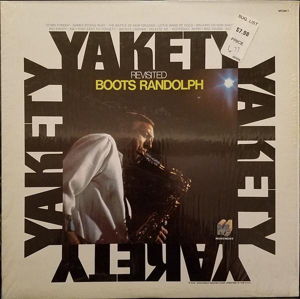 

LP Record BOOTS RANDOLPH Yakety Revisited MC6611 Monument 1969 US Jazz Used