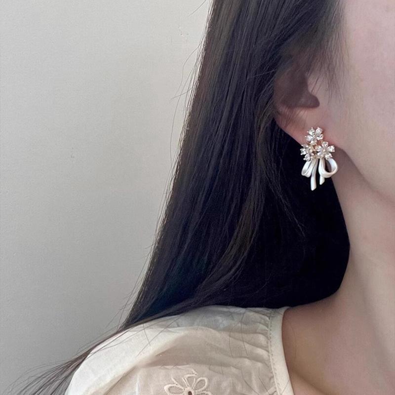 Super Sparkling Fairy Flower Bow Earrings