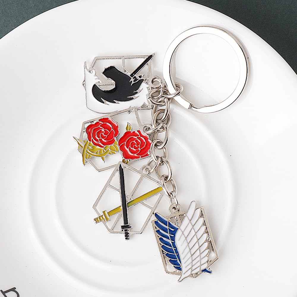 Attack on Titan Four Great Corps Anime School Cultural Event Photo Gift [Sizuuenn] Keychain, Cosplay, Accessory, Goods, Festival, Festival, Festival,