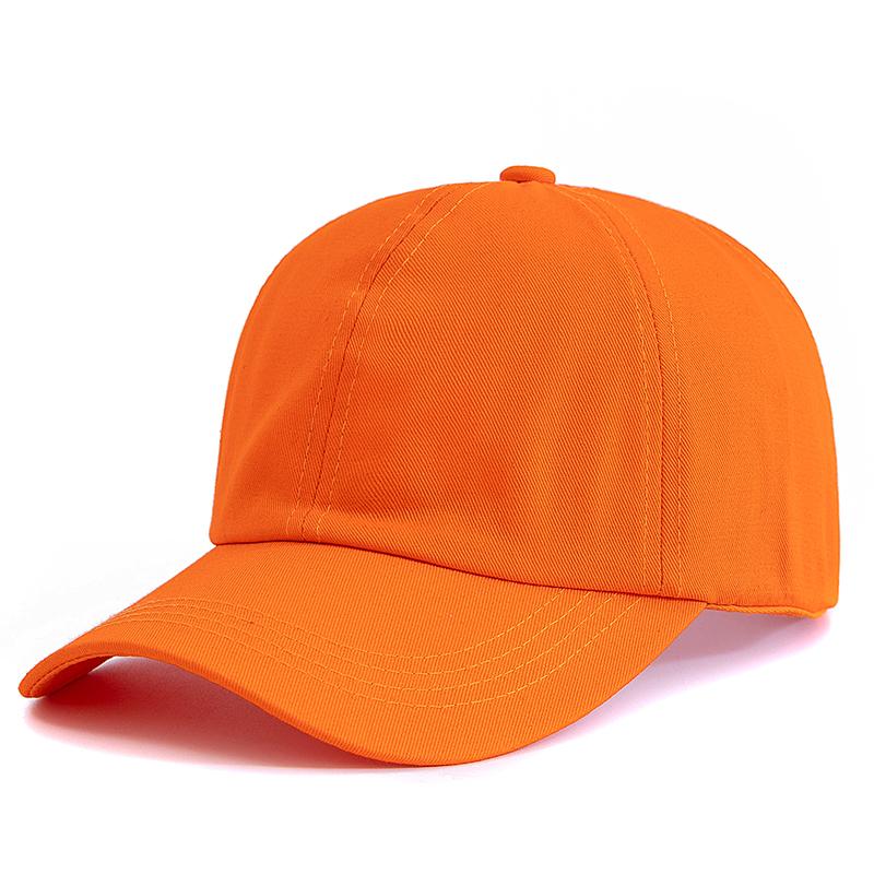 

Новая модная женская однотонная шапка-конский хвост, регулируемая уличная женская летняя шляпа, уличная кепка цвета допамина 56cm-58cm оранжевый