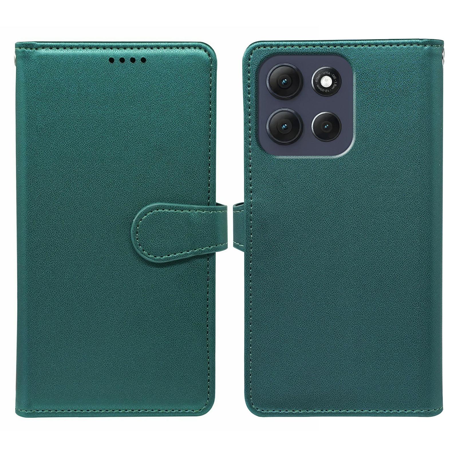 

Чехол для Motorola Moto G86 5G с 9 отделениями для карт, PU кожа, подставка, чехол для телефона Green