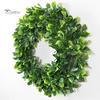 42cm Artificial Green Leaves Wreath Garland Showcase Front Door Wall Decoration