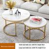 Nordischer Moderner Runder Couchtisch - Kreatives Wohnzimmer Eisen Design