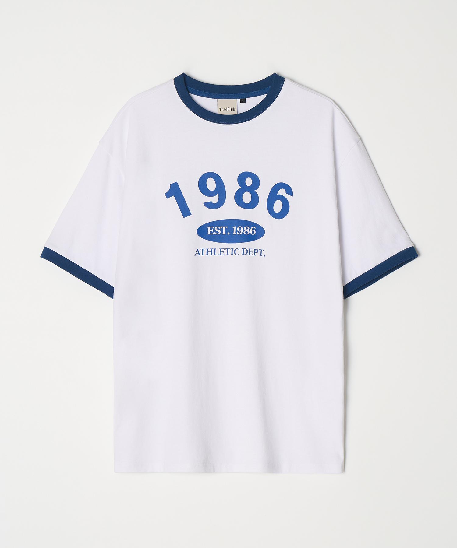 Trade Club 1986 Ringer Tea Blue Blue/L