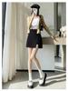 2024 Summer French Irregular Midi Skirt: Hip-Hugging A-Line with Slit Detail