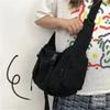Płócienne torby crossbody dla kobiet, młodzieży, mężczyzn, modne, codzienne, o dużej pojemności, torebki, torby na ramię, jednokolorowe, damska torba listonoszka