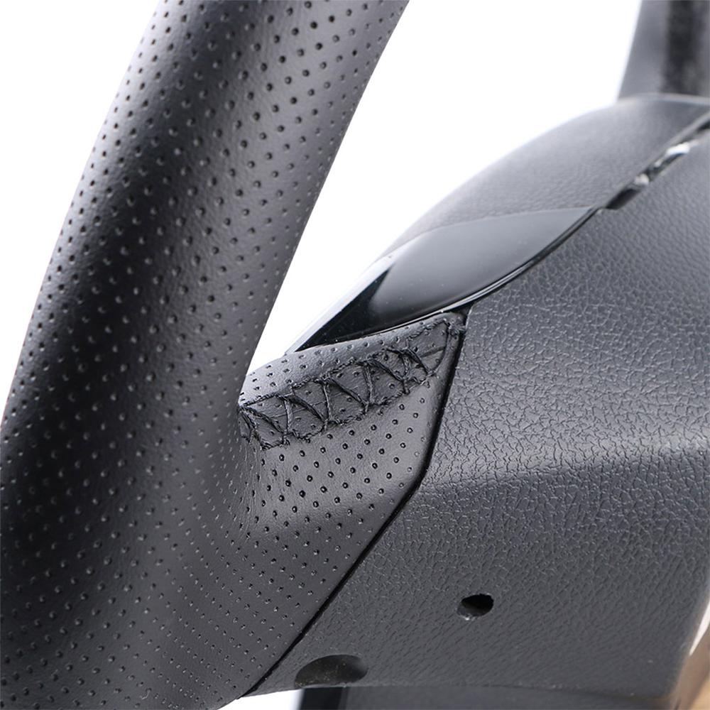 Customized Car Steering Wheel Braiding Cover For Renault Clio 4 (IV) Kaptur Captur 2016-2019 Leather Hand-sewn Steering Wrap
