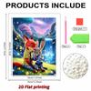 Disney Zoo Tycoon Starry Waterfall Decor with Judy and Nick the Fox Pearl Accents 5D Pearl Puzzle Embroidery Home Decor Handmade Gift