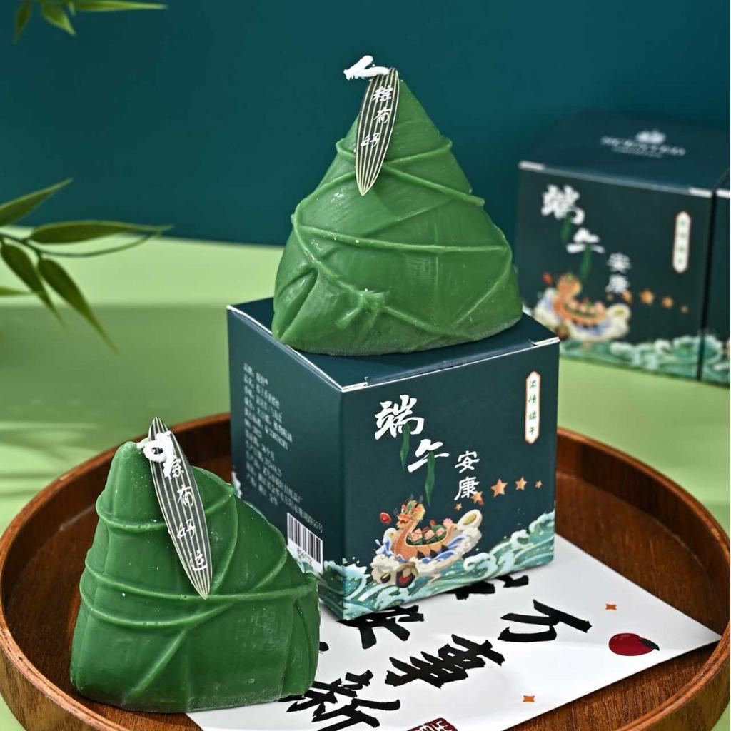 Dragon Boat Festival Zongzi Aromatic Candle Atmosphere Ornaments Indoor Bedroom Fresh and Light Fragrance Lasting for A Long Time