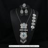 Long Tassel Necklace Vintage Exotic Bohemian Vacation Bracelet Earrings Travel Photography Suit Women