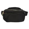 Outdoor Sports Waist Bag Black Fashionable Water Resistant Zipper Chest Messenger Bag for Hiking Black 7.1 X 5.1 X 2.2in